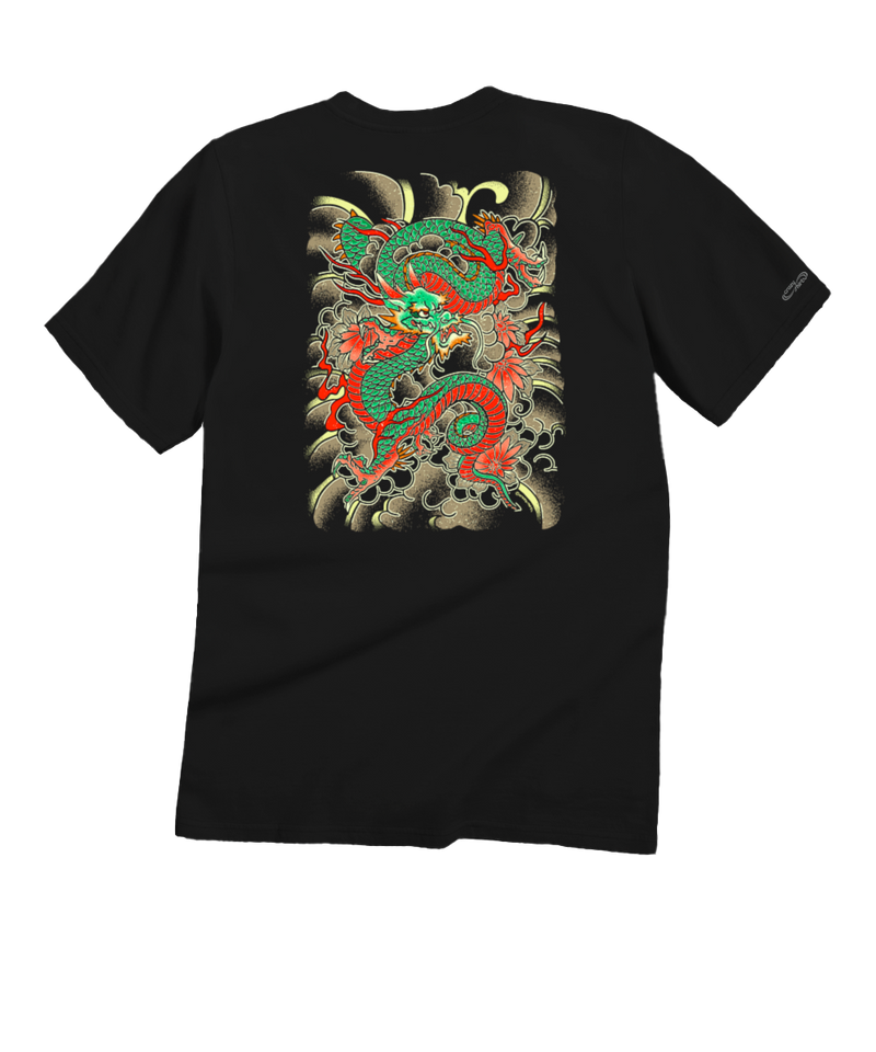 Dragon Force - Black Short Sleeve Crewneck T-Shirt