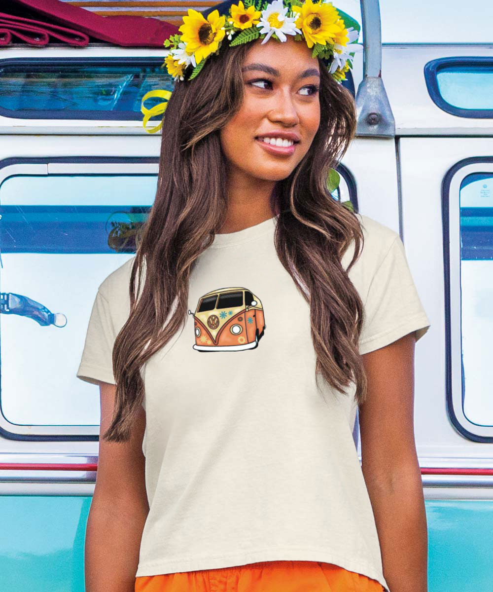 Volkswagen Summer Of Love Scenic - Coconut Dyed Short Sleeve Crewneck