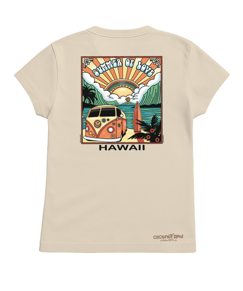 Volkswagen Summer Of Love Scenic - Coconut Dyed Short Sleeve Crewneck
