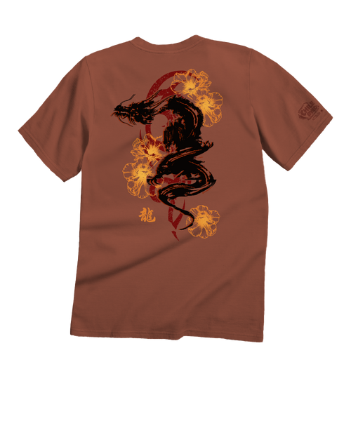 Ink Dragon T-Shirt | Men's Chile Dyed Short-Sleeve Crewneck