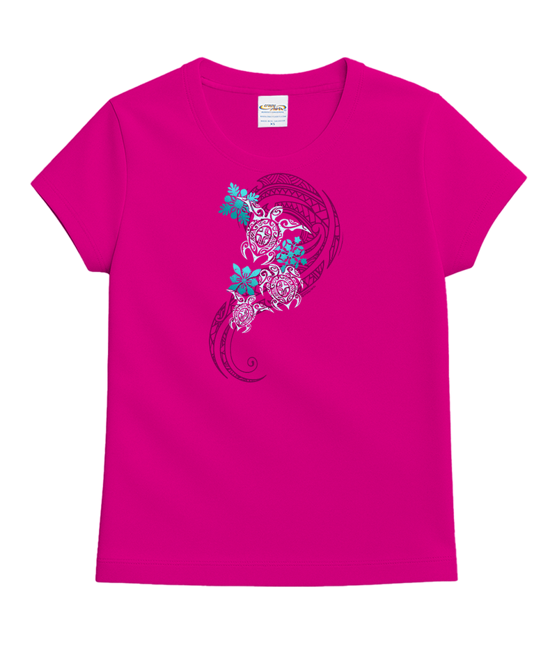 Honu Glide Quilts - Berry Short Sleeve Crewneck T-Shirt