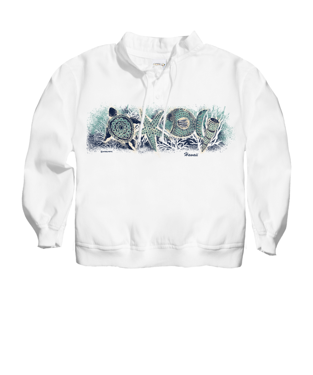 Sea Band - White Long Sleeve Lightweight Pullover