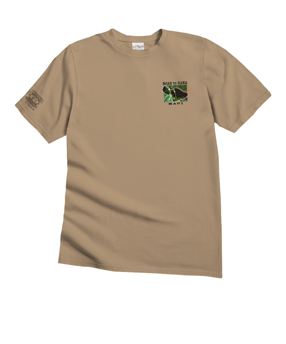 Crazy Road To Hana - Kona Coffee Dyed Short Sleeve Crewneck T-Shirt