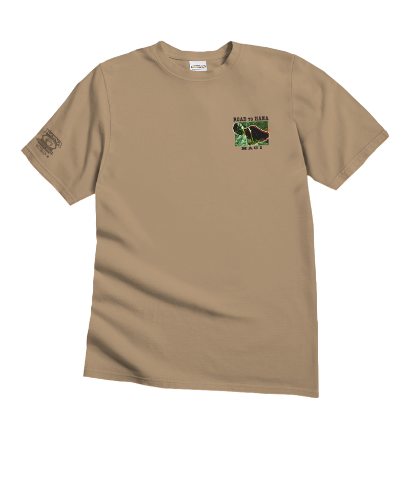 Crazy Road To Hana - Kona Coffee Dyed Short Sleeve Crewneck T-Shirt