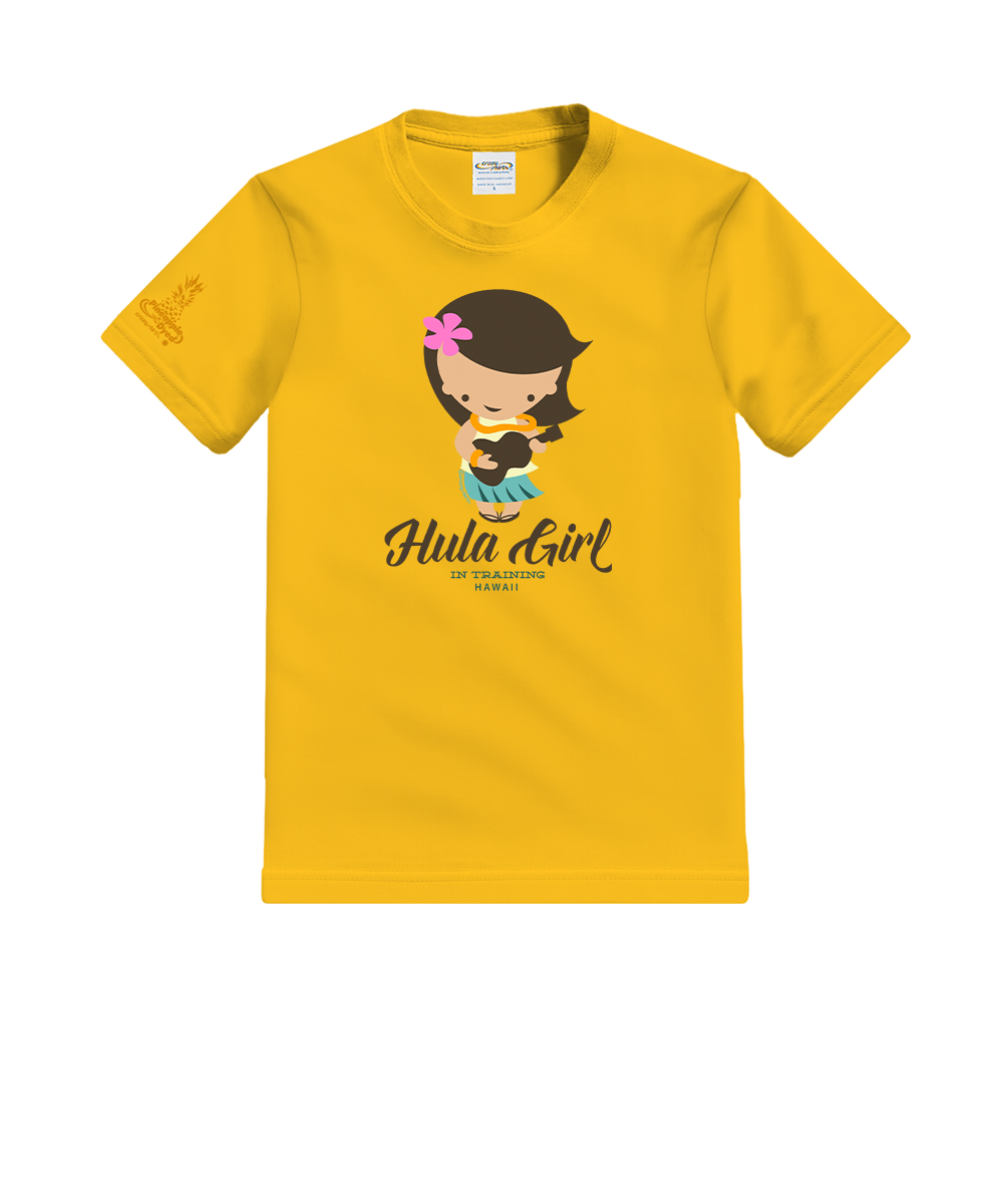 Hula Cutie - Pineapple Dyed Short Sleeve Crewneck T-Shirt