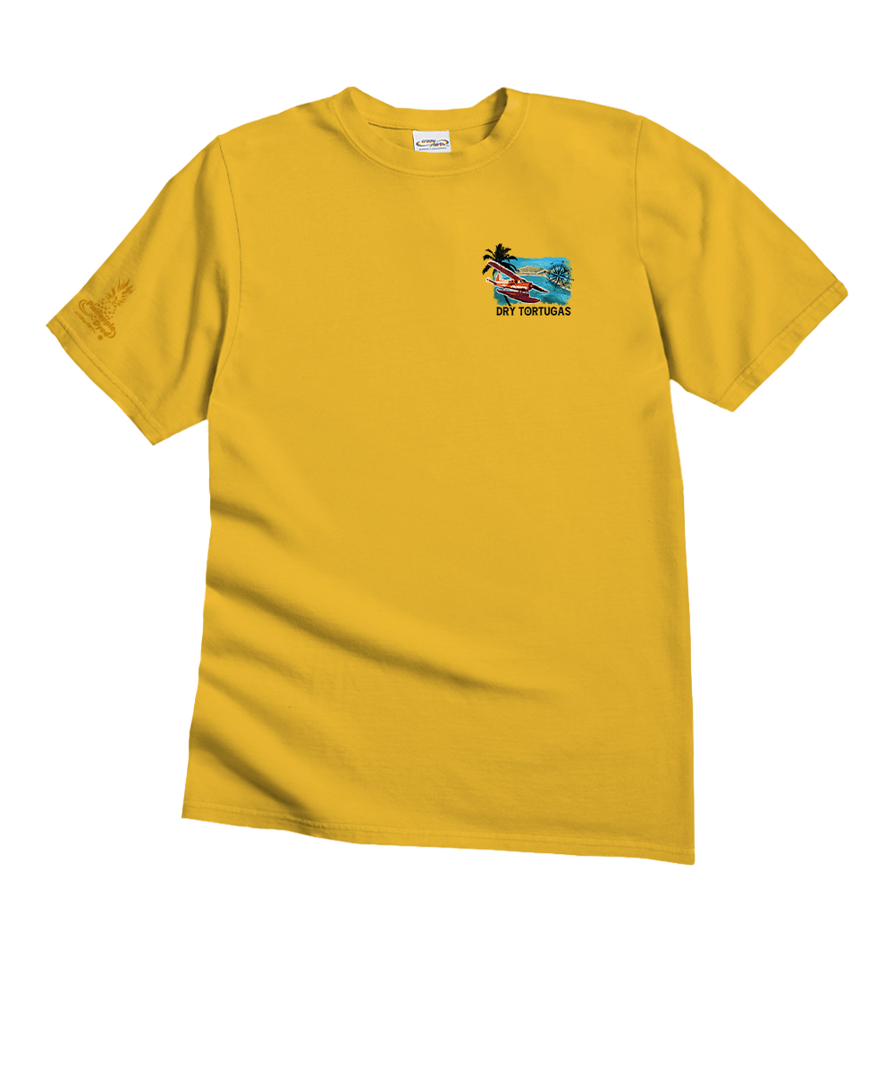 Dry Tortugas Flight - Pineapple Dyed Short Sleeve Crewneck T-Shirt