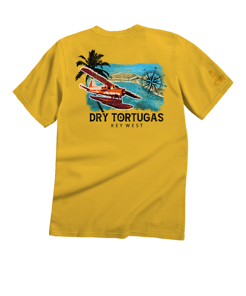 Dry Tortugas Flight - Pineapple Dyed Short Sleeve Crewneck T-Shirt