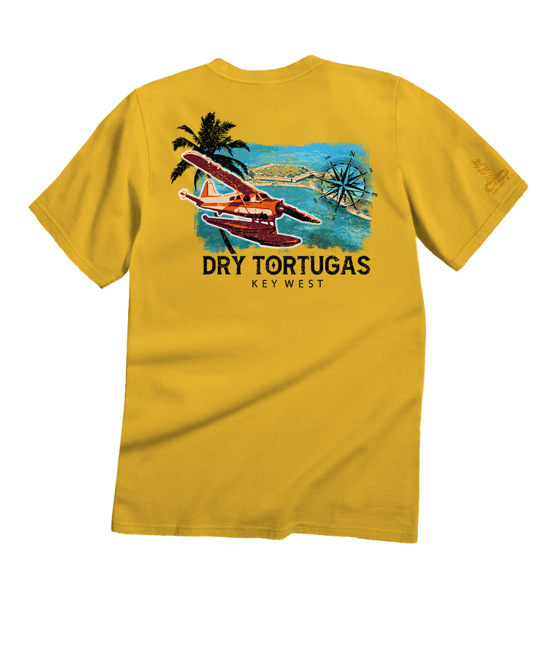 Dry Tortugas Flight - Pineapple Dyed Short Sleeve Crewneck T-Shirt
