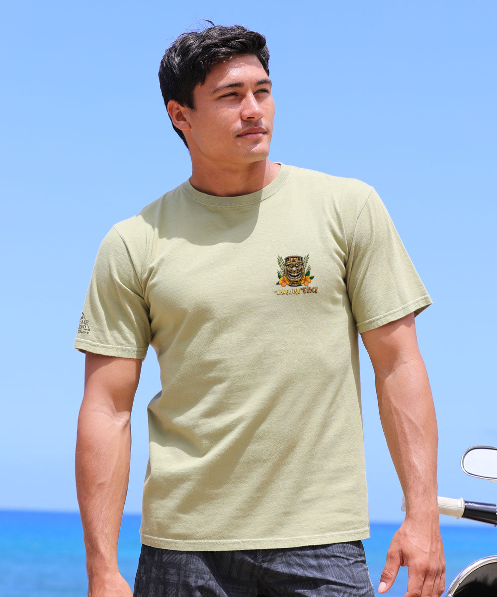 The Laughing Tiki - Hemp Dyed Short Sleeve Crewneck T-Shirt