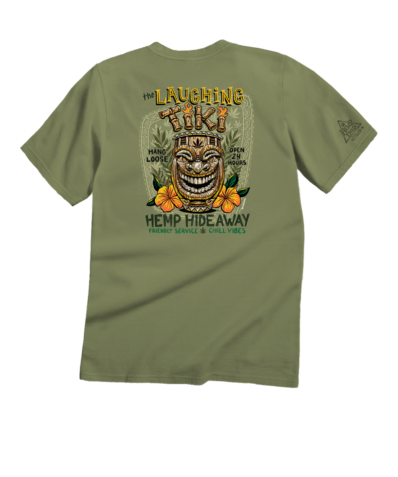The Laughing Tiki - Hemp Dyed Short Sleeve Crewneck T-Shirt