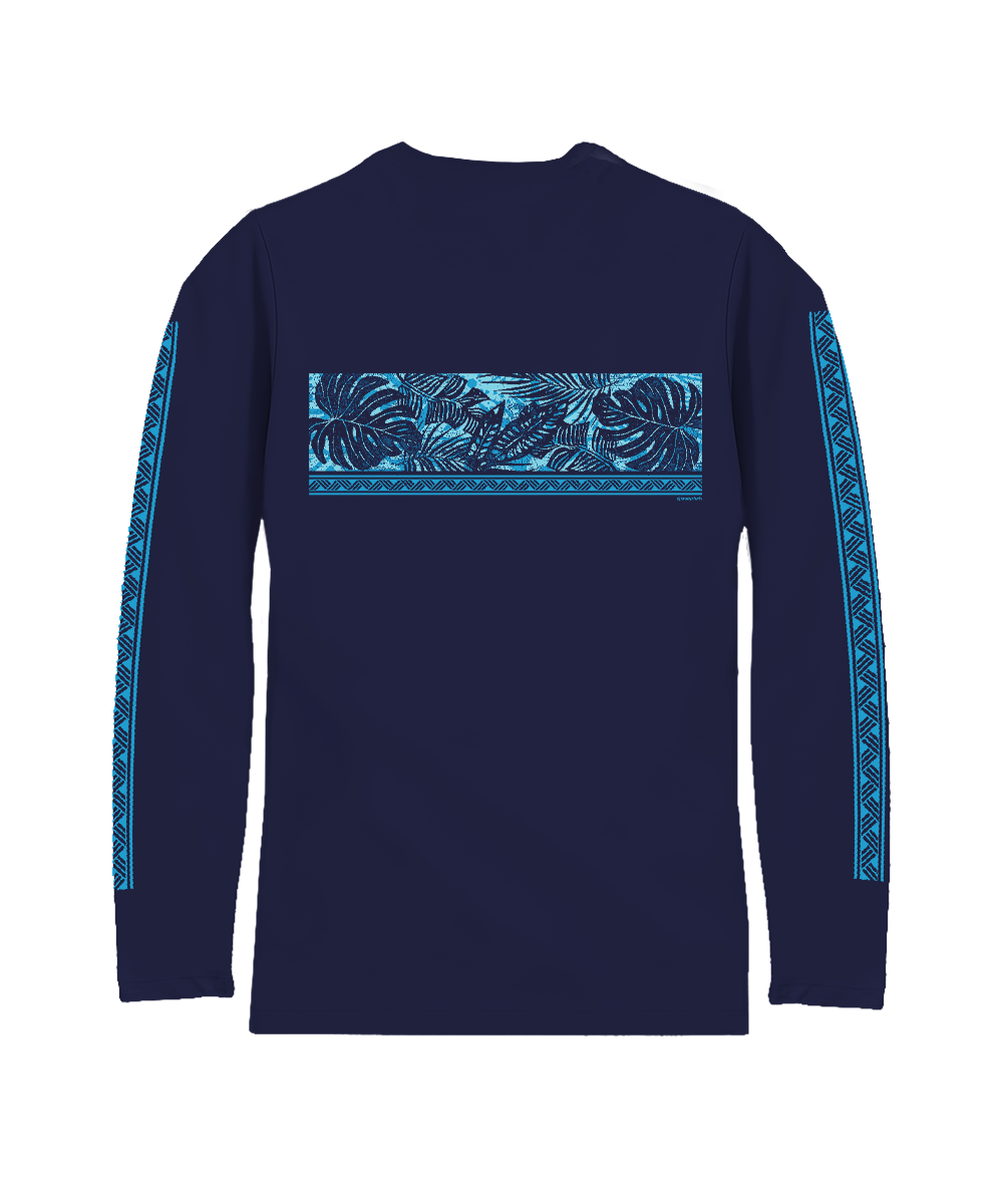 Holo Holo Band - Indigo Long Sleeve Pima T-Shirt