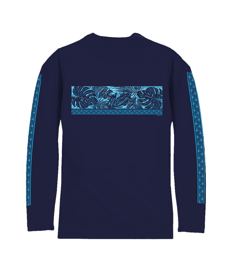 Holo Holo Band - Indigo Long Sleeve Pima T-Shirt