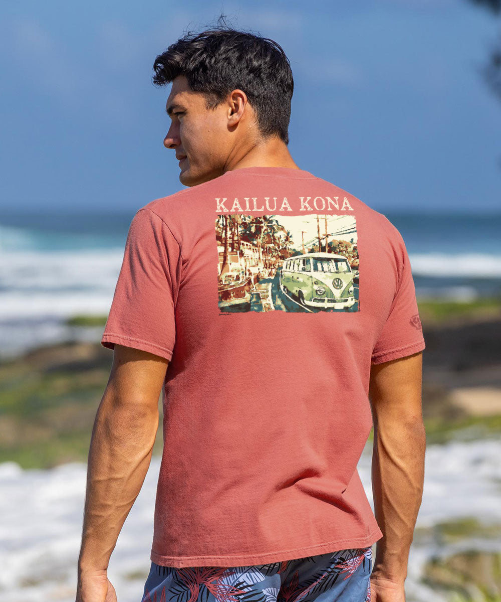 Volkswagen Van Kailua Kona - Chile Dyed Short Sleeve Crewneck T-Shirt