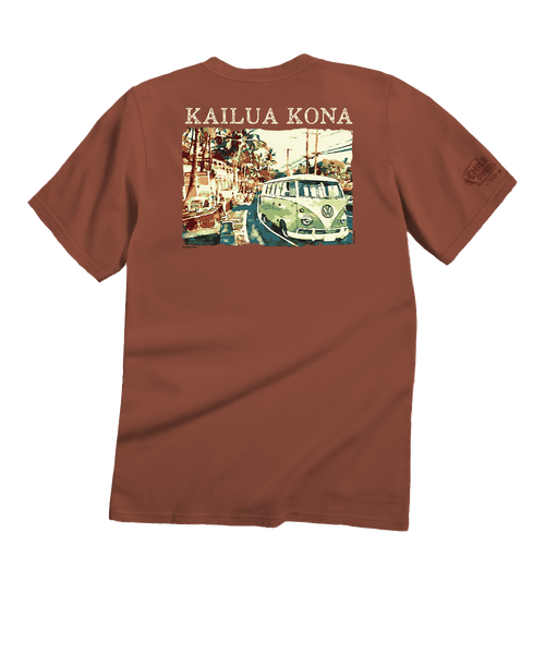 トップス NEIGHBORHOOD CABELLA SHIRTS Volkswagen Van Kailua Kona - Chile Dyed Short Sleeve Crewneck T-Shirt