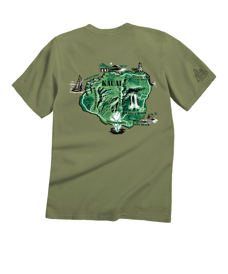 Destination Kauai - Hemp Dyed Short Sleeve Crewneck T-Shirt