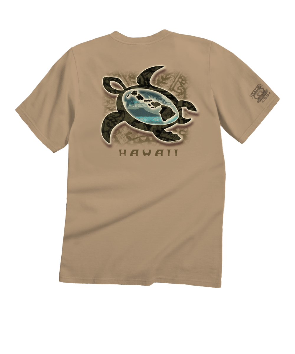 Paradise Honu - Kona Coffee Dyed Short Sleeve Crewneck T-Shirt