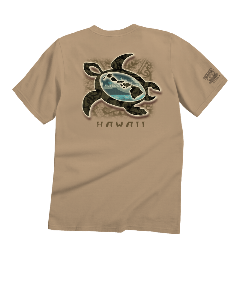 Paradise Honu - Kona Coffee Dyed Short Sleeve Crewneck T-Shirt