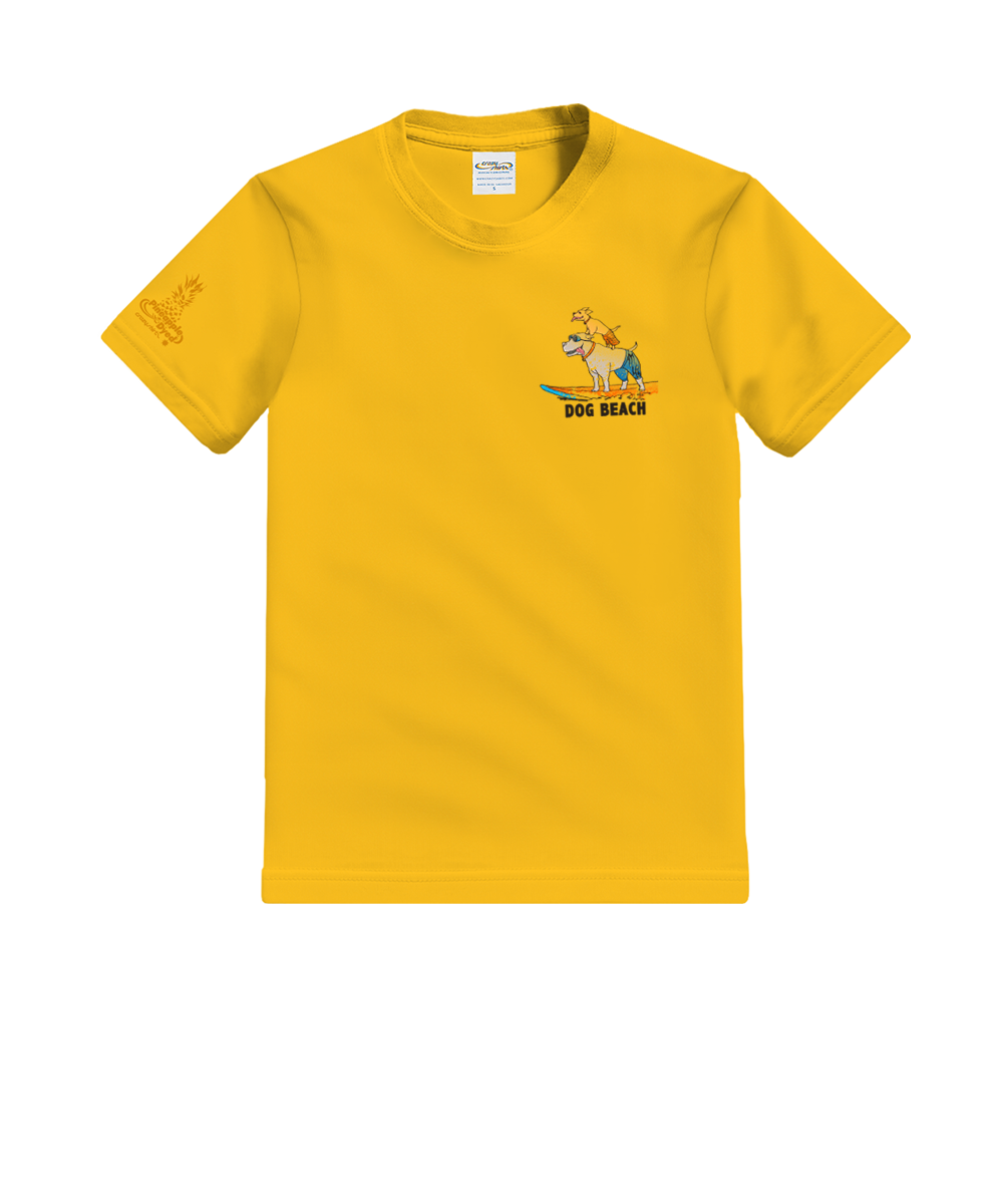 Dog Beach - Pineapple Dyed Short Sleeve Crewneck T-Shirt