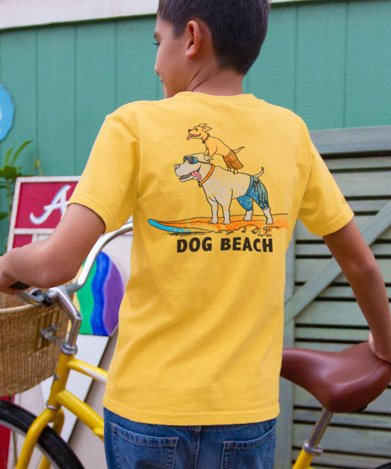 Dog Beach - Pineapple Dyed Short Sleeve Crewneck T-Shirt - View 2