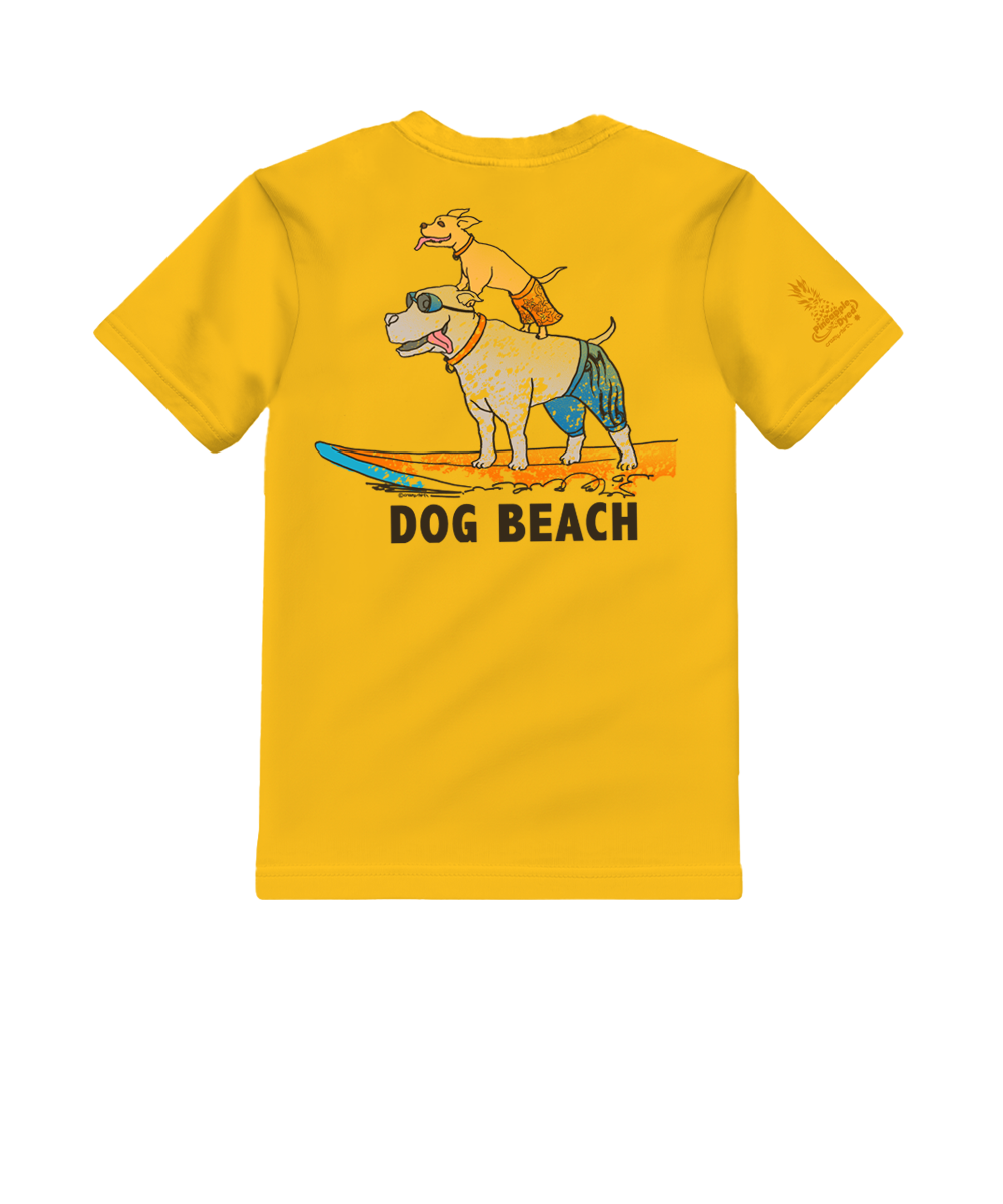 Dog Beach - Pineapple Dyed Short Sleeve Crewneck T-Shirt