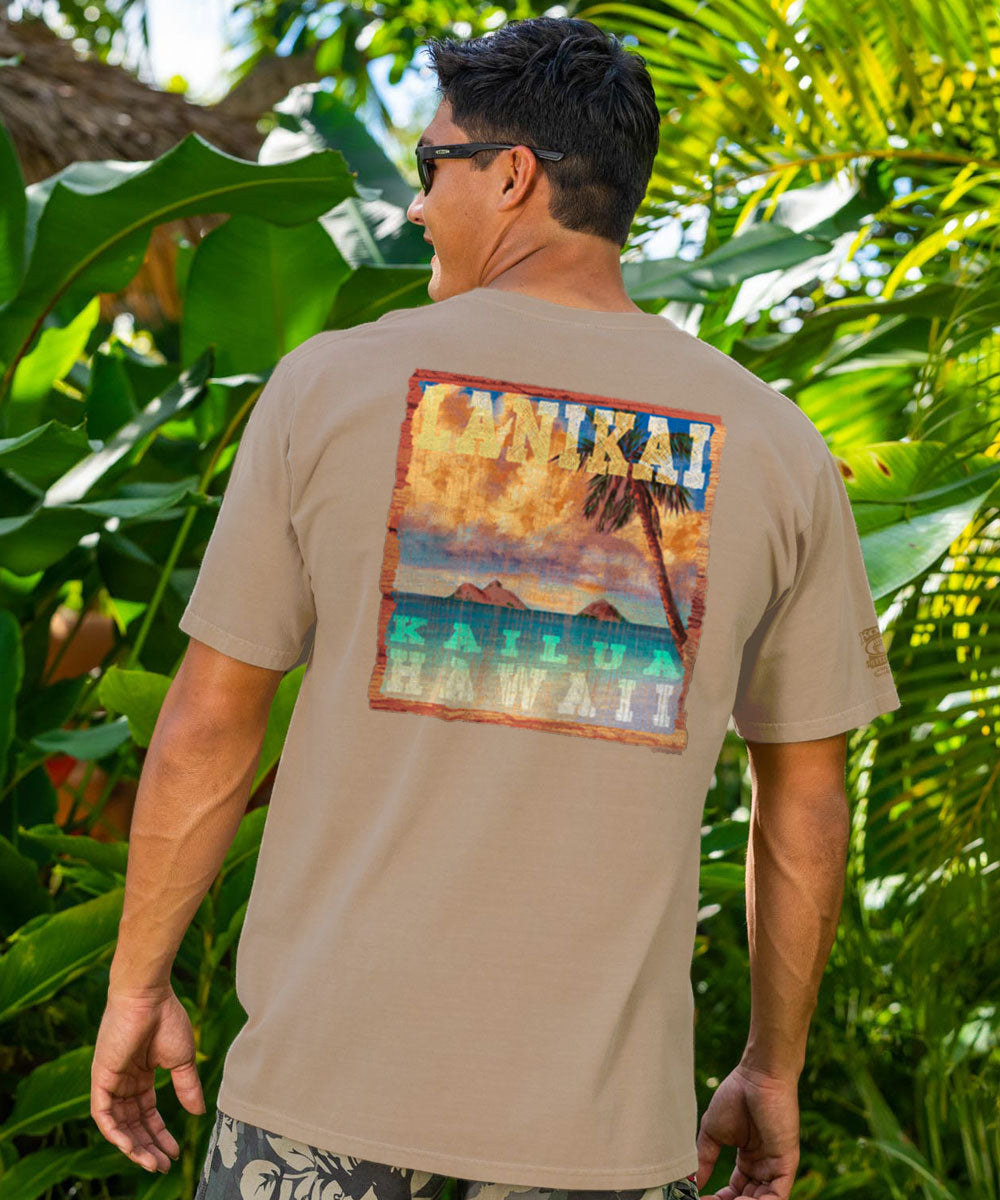 Lanikai Kailua - Kona Coffee Dyed Short Sleeve Crewneck T-Shirt
