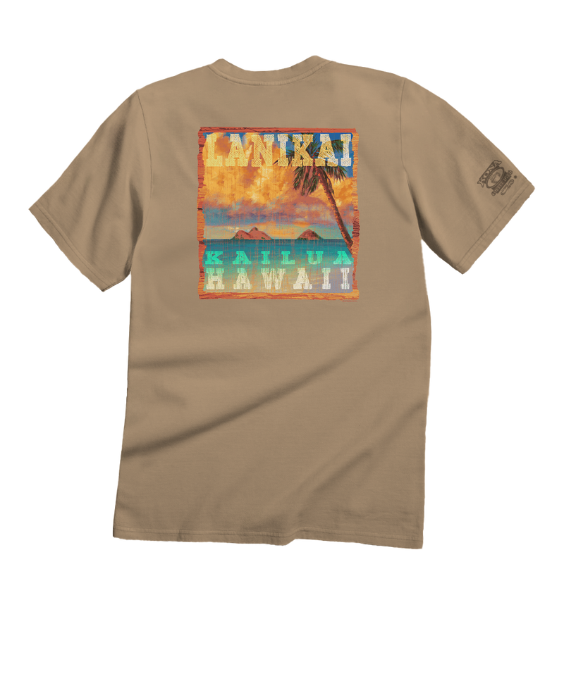 Lanikai Kailua - Kona Coffee Dyed Short Sleeve Crewneck T-Shirt
