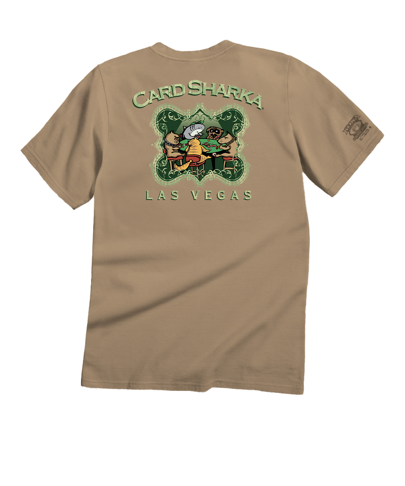 Card Sharka - Kona Coffee Dyed Short Sleeve Crewneck T-Shirt