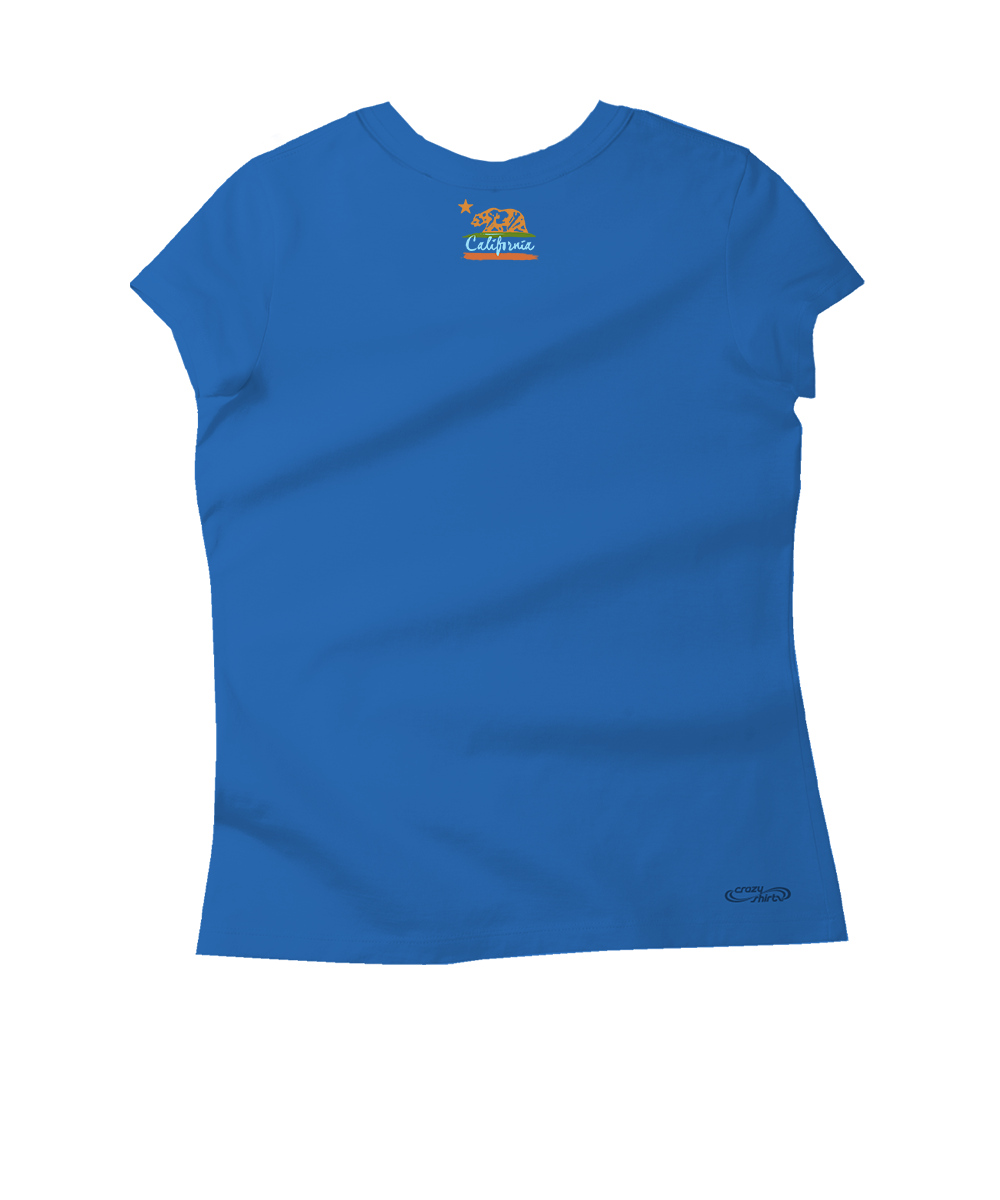 Splatter Bear - Sapphire Short Sleeve Pima T-Shirt
