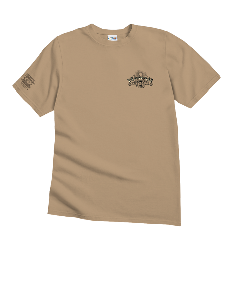 Etched Hawaii - Kona Coffee Dyed Short Sleeve Crewneck T-Shirt