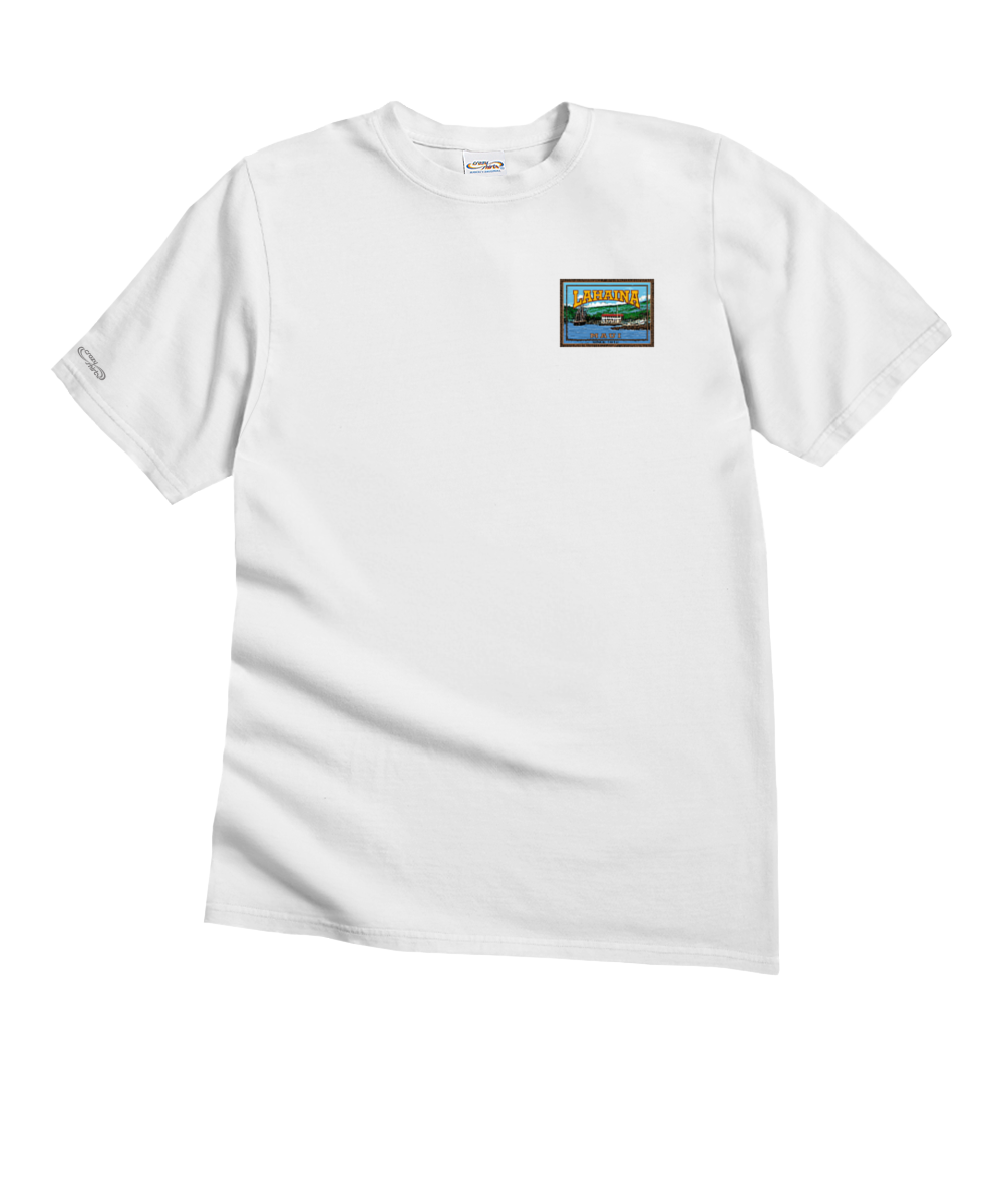 Lahaina Label - White Short Sleeve Crewneck T-Shirt