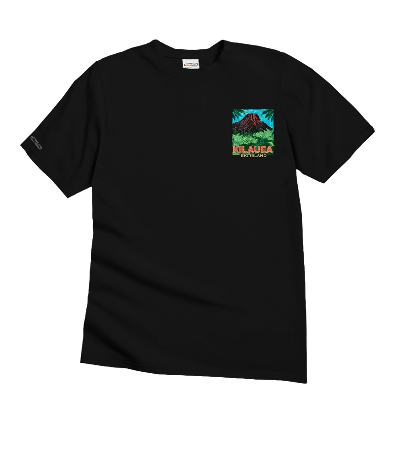 Kilauea Island Style - Black Short Sleeve Crewneck T-Shirt