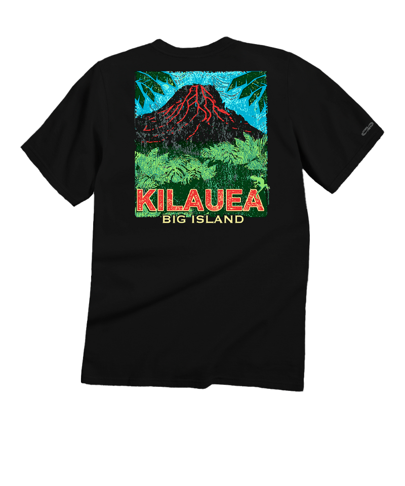 Kilauea Island Style - Black Short Sleeve Crewneck T-Shirt