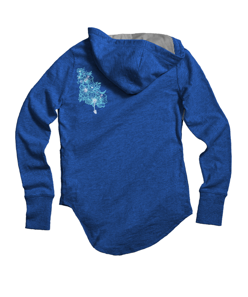 Romantic Floral - Midnight Long Sleeve Harmony Hooded T