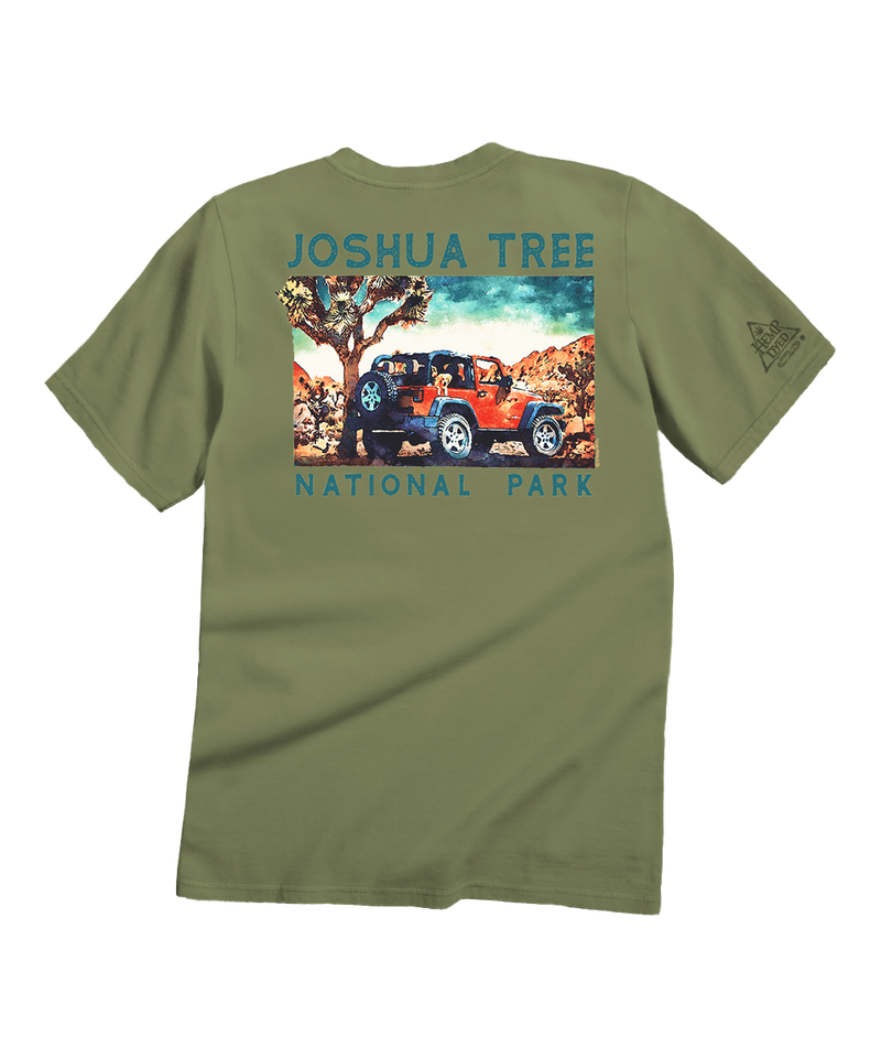 Jeep® Joshua Tree Scenic - Hemp Dyed Short Sleeve Crewneck T-Shirt