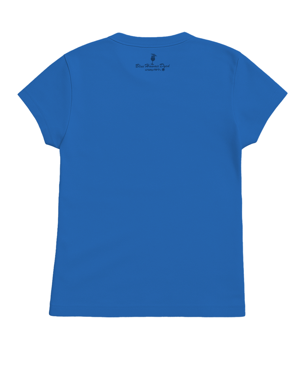 Grateful Dead Hawaiian Bertha - Blue Hawaii Dyed Short Sleeve Crewneck T-Shirt