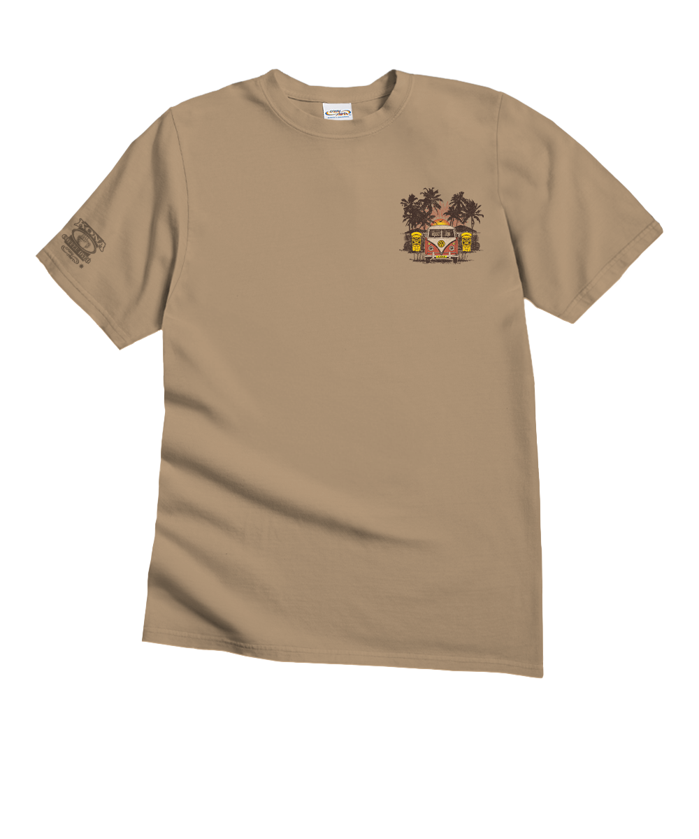 Volkswagen Tiki - Kona Coffee Dyed Short Sleeve Crewneck T-Shirt