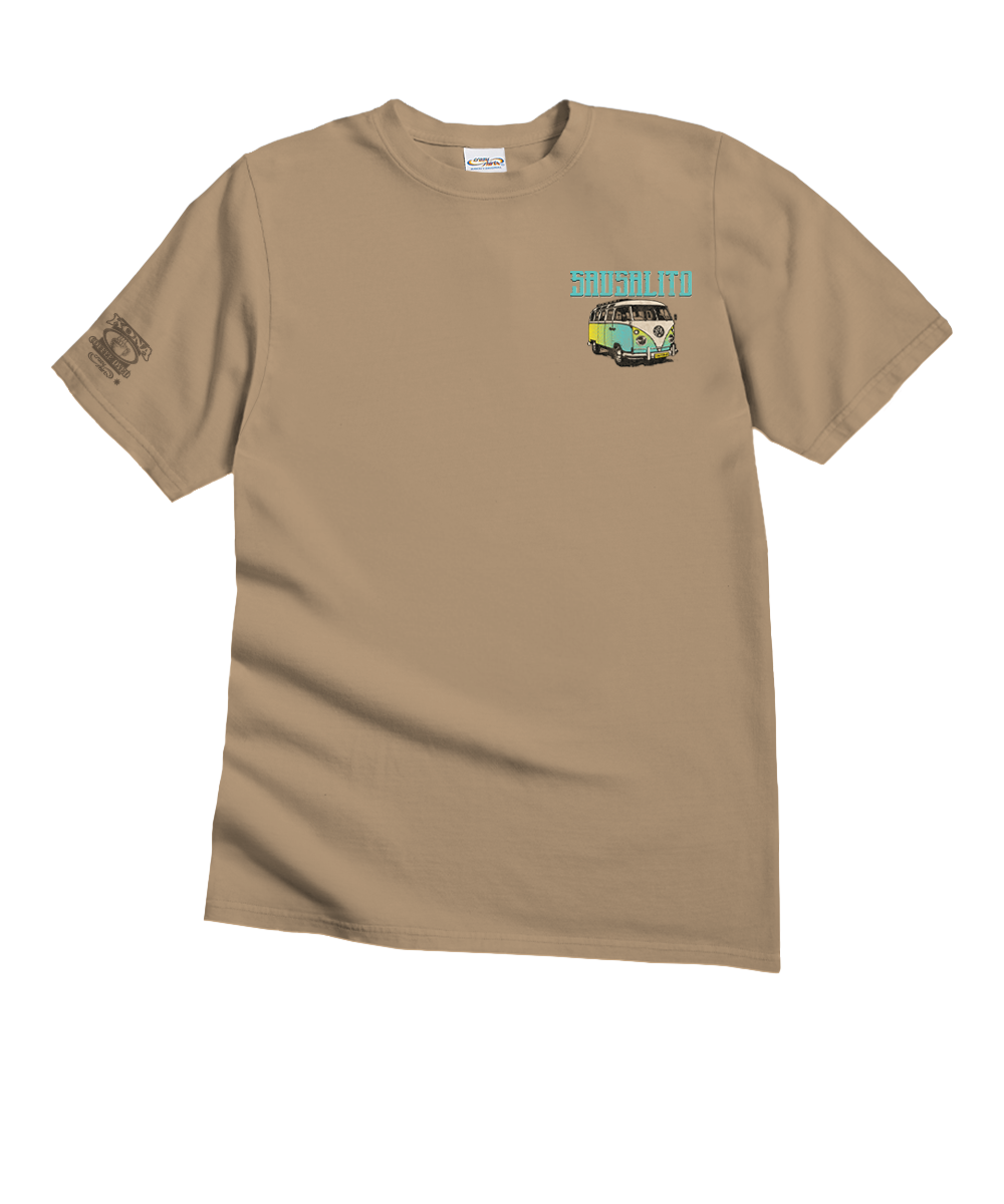 Volkswagen Sausalito Van - Kona Coffee Dyed Short Sleeve Crewneck T-Shirt