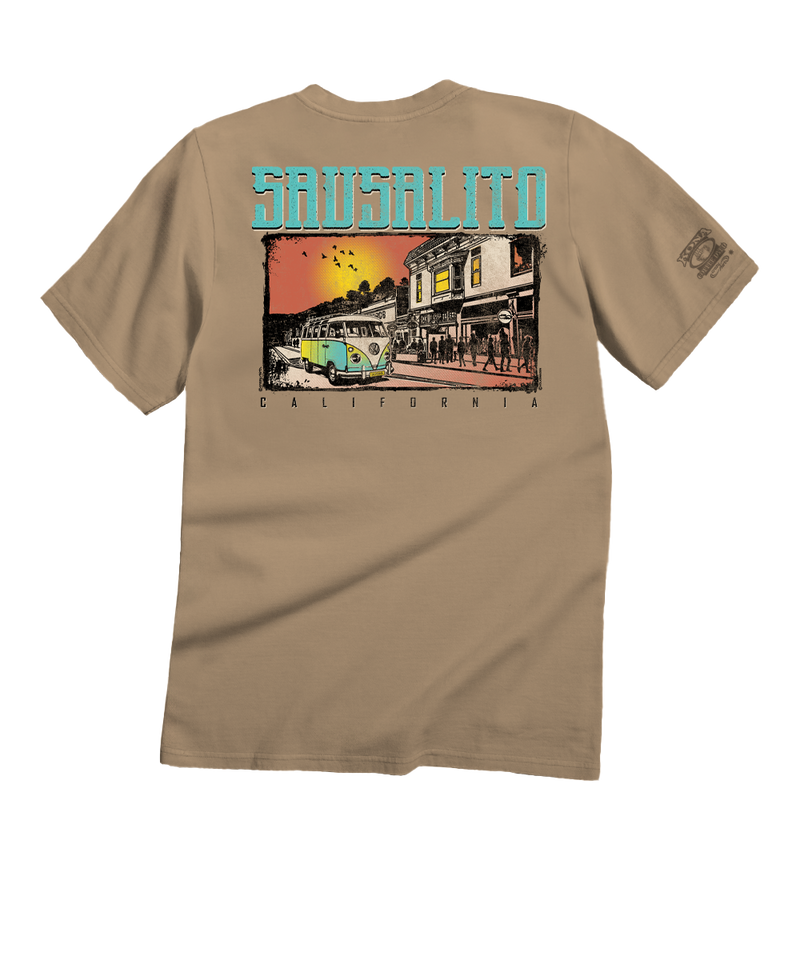 Volkswagen Sausalito Van - Kona Coffee Dyed Short Sleeve Crewneck T-Shirt