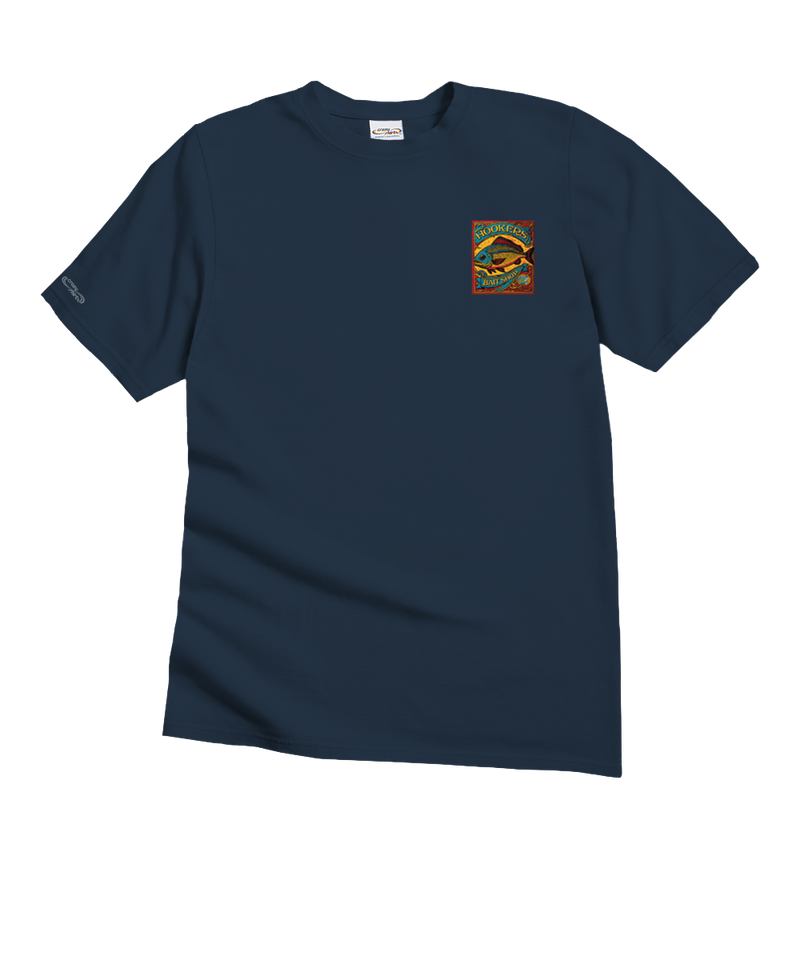 Hookers Bait Shop - Navy Short Sleeve Crewneck T-Shirt