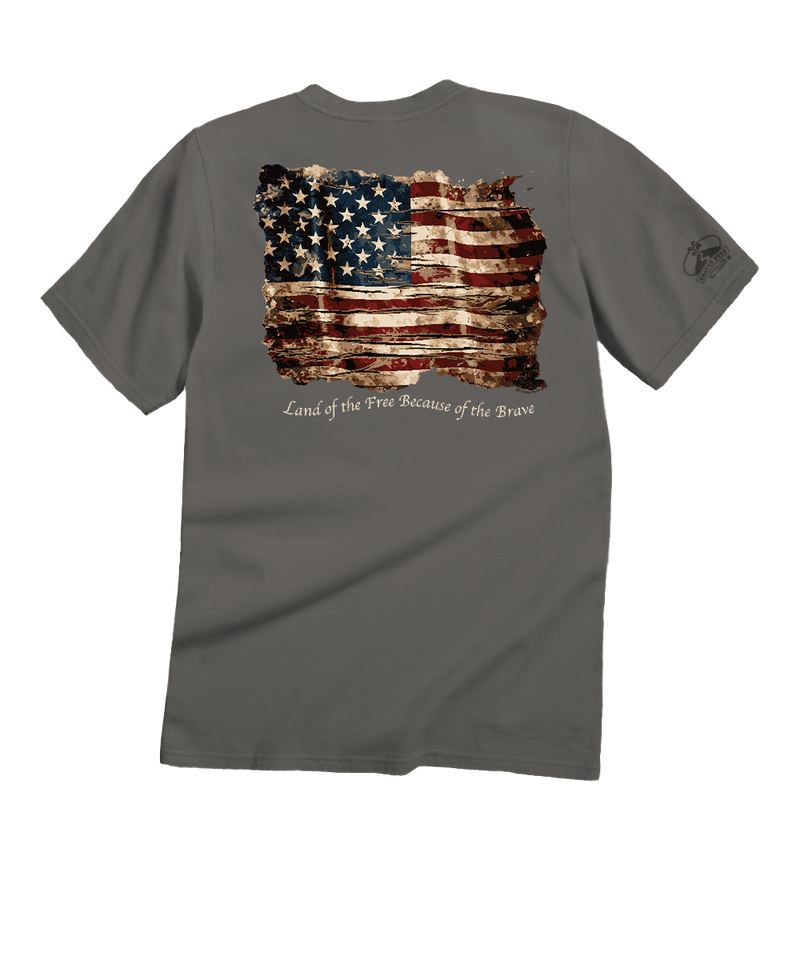 Vintage Flag - Crater Dyed® Short Sleeve Crewneck T-Shirt