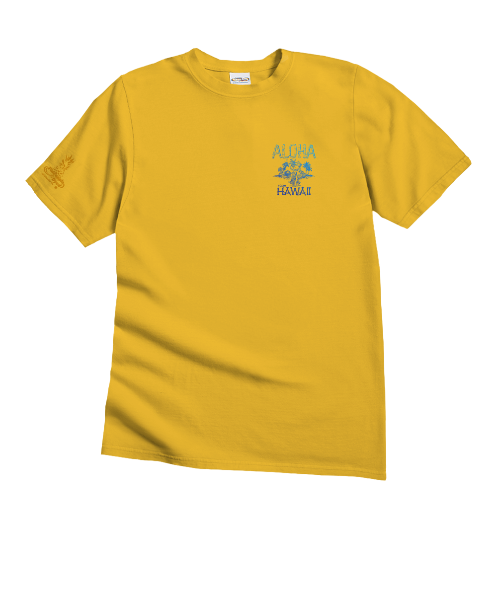 Hula Dancer - Pineapple Dyed Short Sleeve Crewneck T-Shirt