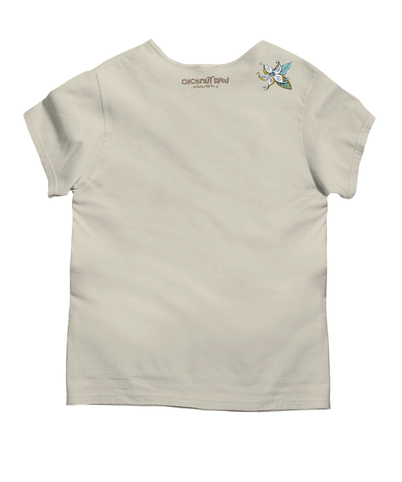 Stranded Mokihana - Coconut Dyed Short Sleeve Scoop Neck T-Shirt