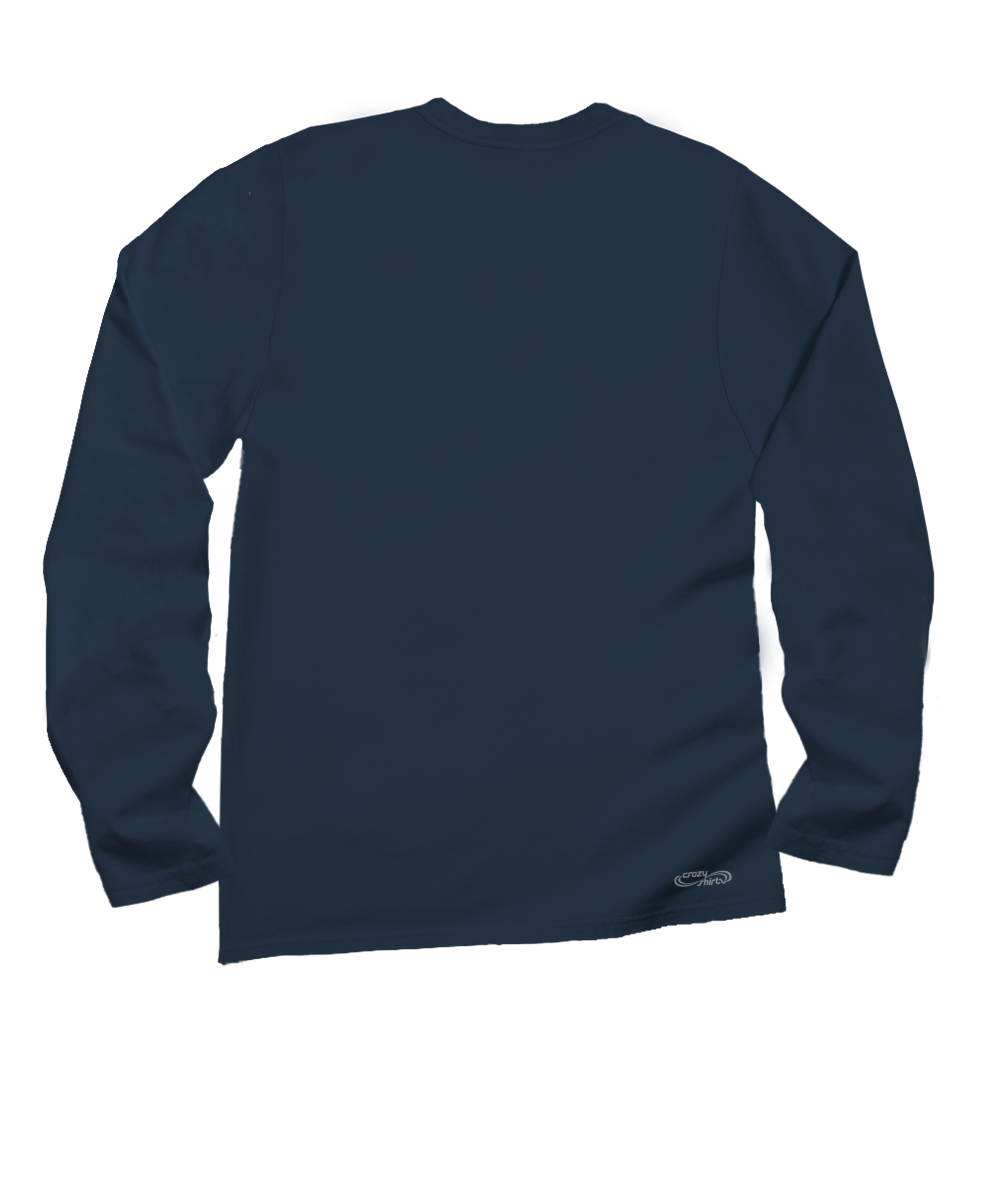 Luna Sol - Navy Long Sleeve Crewneck T-Shirt
