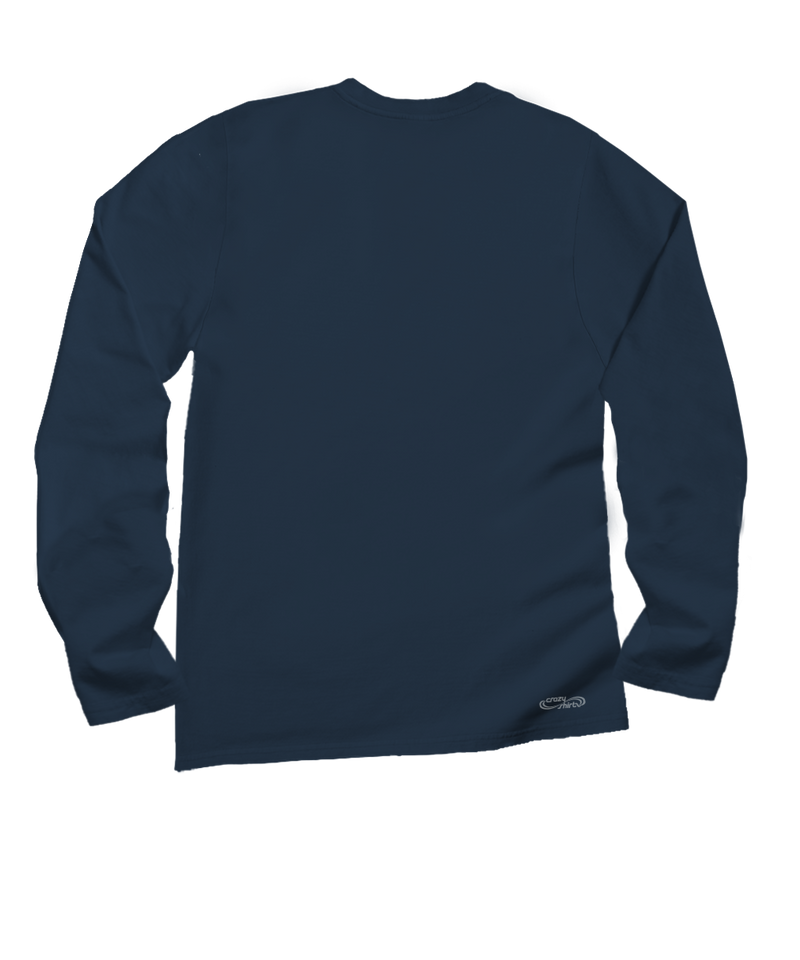 Luna Sol - Navy Long Sleeve Crewneck T-Shirt