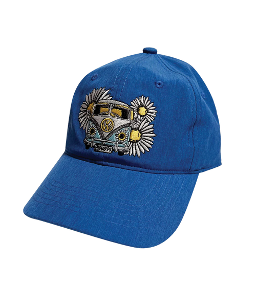Volkswagen Be Happy Royal Blue Hat | Adjustable Cap in Royal