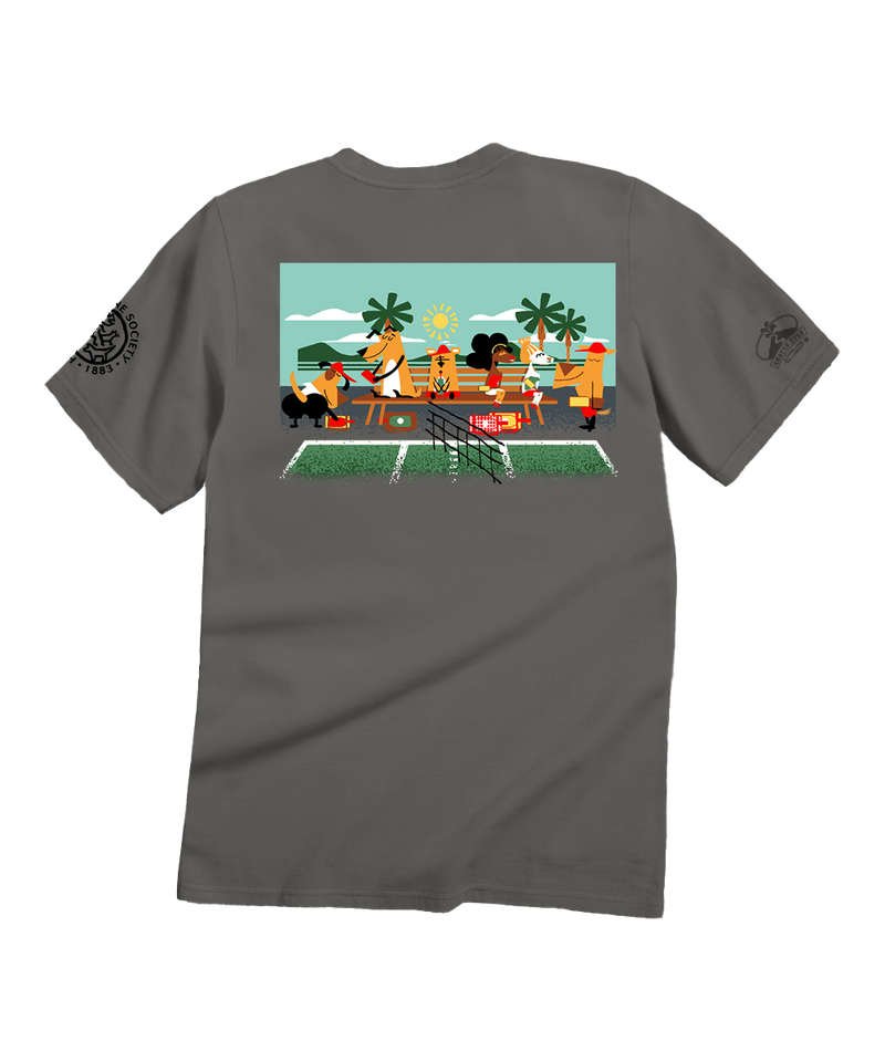 Hawaiian Humane Society Adopt A Dog Pickleball - Crater Dyed® Short Sleeve Crewneck T-Shirt