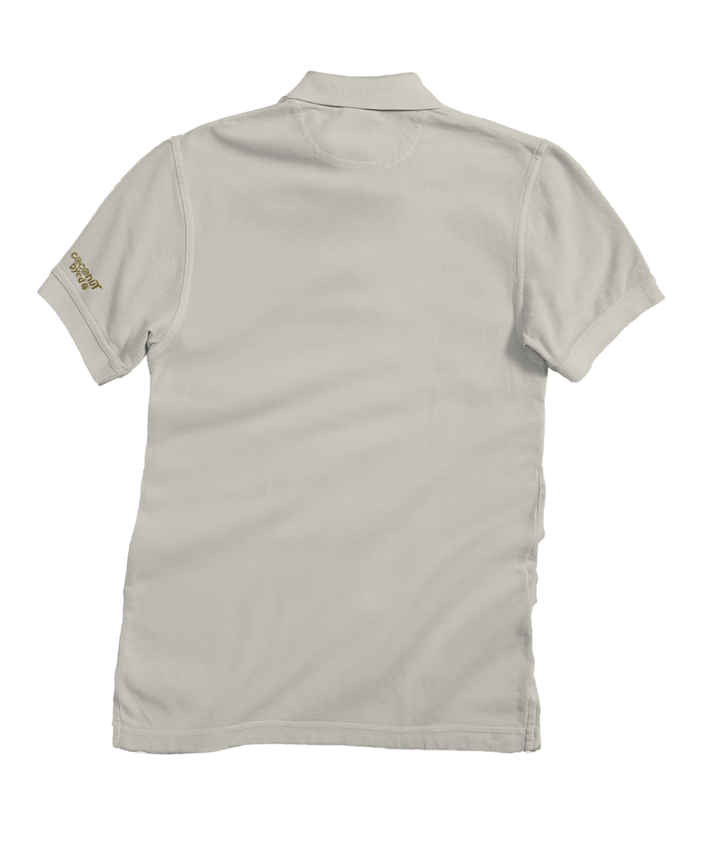Woody Wagon Band - Coconut Dyed Short Sleeve Oceanfront Polo Shirt