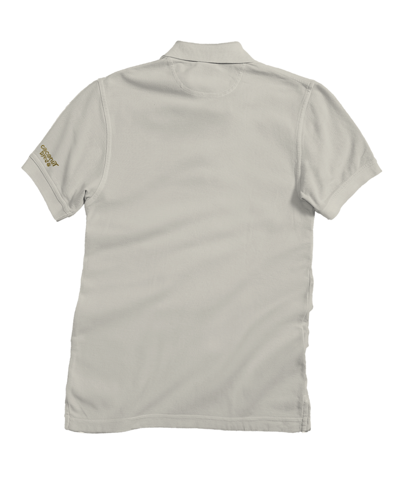 Woody Wagon Band - Coconut Dyed Short Sleeve Oceanfront Polo Shirt