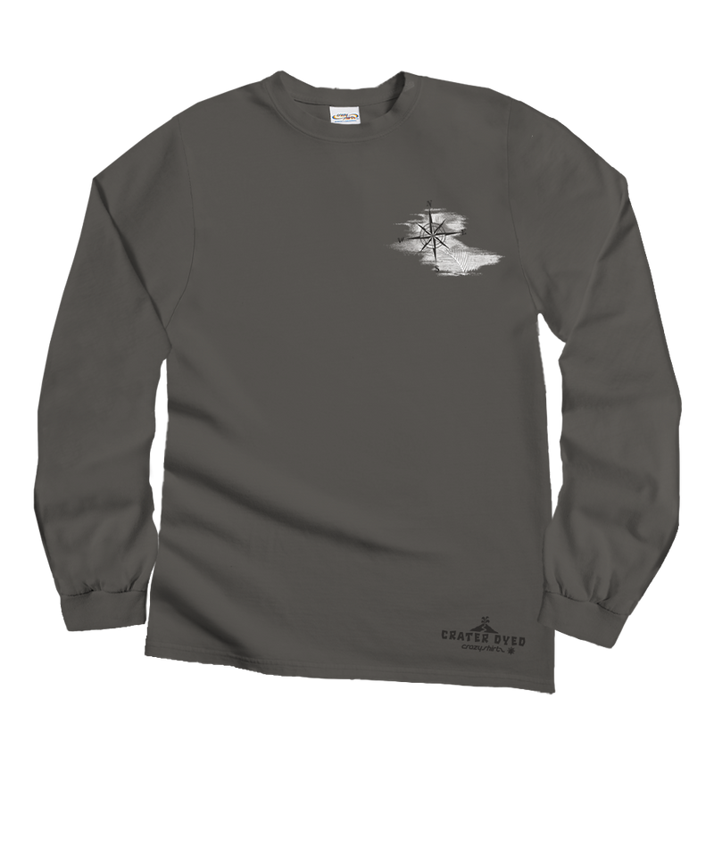 Sail Away - Crater Dyed® Long Sleeve Crewneck T-Shirt