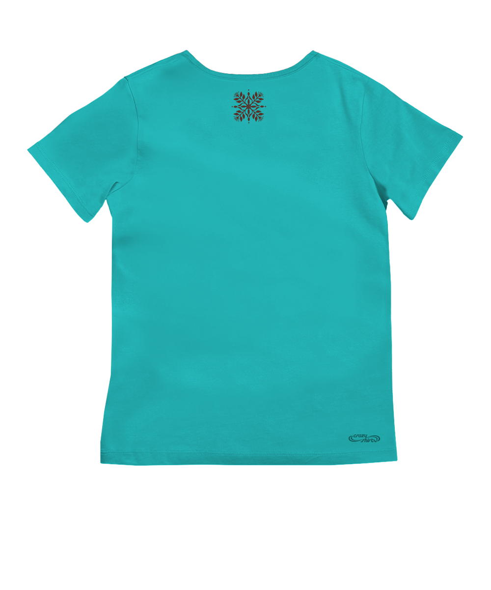 Nonohi Pua - Ocean Short Sleeve Pima V-Neck T-Shirt
